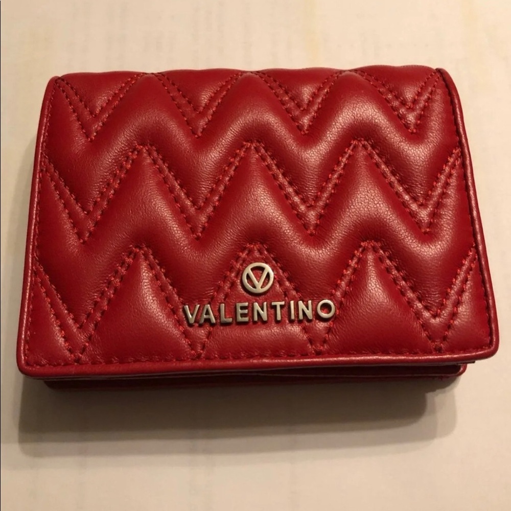 BRAND NEW Valentino Wallet- Red Quilt